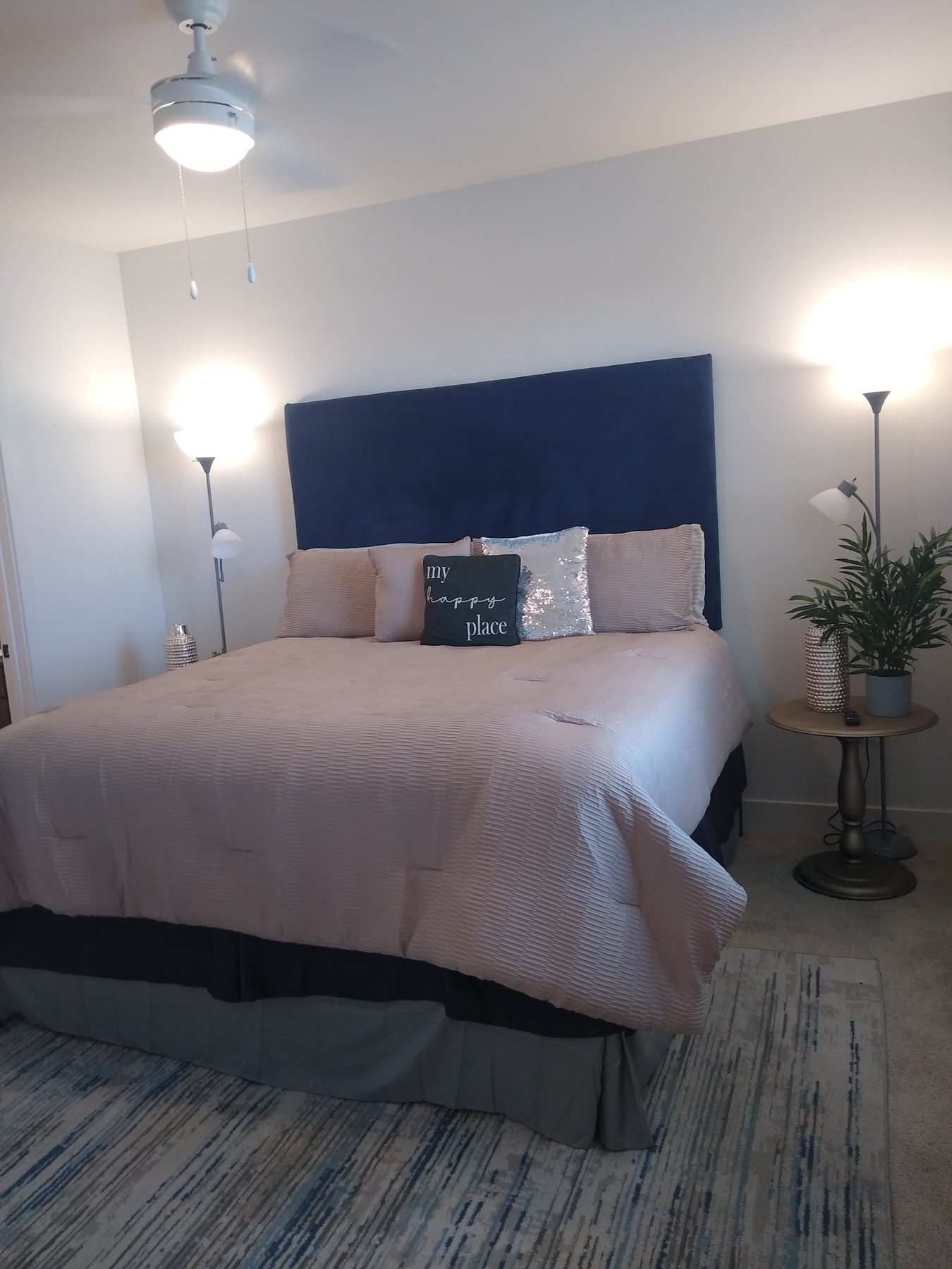 Comfortable furnished bedroom at Luxe Legacy Collective
